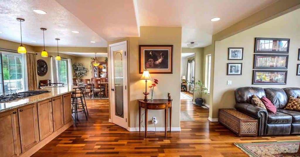 sharp hardwood floors family room